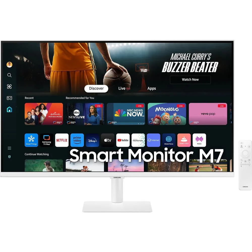 Zdjęcie produktu Monitor Samsung Smart M7 M70D LS43DM702UUXDU - 43"/3840x2160 (4K)/60Hz/VA/HDR/4 ms/USB-C/Czarny