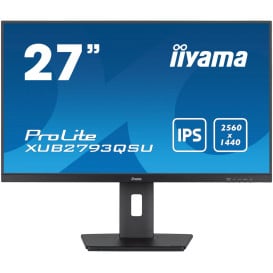 Monitor iiyama ProLite XUB2793QSU-B7 - 27"/2560x1440 (QHD)/100Hz/IPS/1 ms/pivot/Czarny