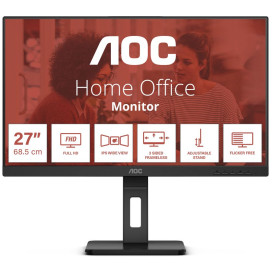 Monitor AOC 27E3QAF - 27"/1920x1080 (Full HD)/75Hz/IPS/HDR/4 ms/pivot/Czarny