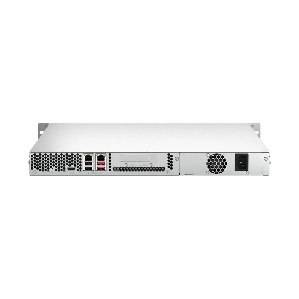 Serwer NAS QNAP Rack TS-464U-TS - Rack (1U)/Intel Celeron N5105/N5095/16 GB RAM/16 TB/4 wnęki/3 lata Carry-in - zdjęcie