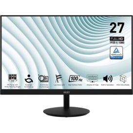 Monitor MSI PRO MP271A - 27"/1920x1080 (Full HD)/IPS/1 ms/Czarny