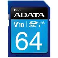 Karta pamięci ADATA Premier SDXC 64 GB Class 10 ASDX64GUICL10R - Niebieska - ASDX64GUICL10-R | Sklep ITnes.pl - IT for BUSINESS