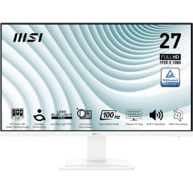 Monitor MSI PRO MP273AW - 27"/1920x1080 (Full HD)/100Hz/IPS/FreeSync/1 ms/Biały