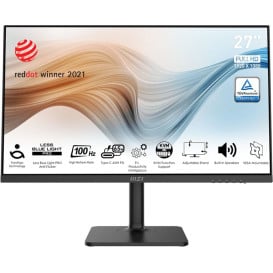 Monitor MSI MODERN MD272XP - 27"/1920x1080 (Full HD)/100Hz/IPS/FreeSync/1 ms/pivot/USB-C/Czarny