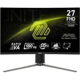 Monitor MSI MAG 27C6PF - 27"/1920x1080 (Full HD)/zakrzywiony/Rapid VA/0,5 ms/Czarny