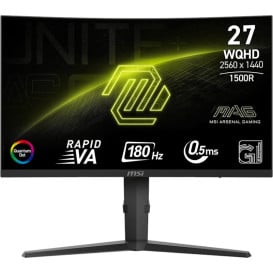 Monitor MSI MAG 275CQRF QD E2 - 27"/2560x1440 (QHD)/zakrzywiony/Rapid VA/0,5 ms/Czarny