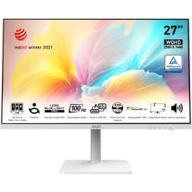 Monitor MSI MODERN MD272QXPW - 27"/2560x1440 (QHD)/IPS/1 ms/pivot/Biały