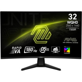 Monitor MSI MAG 32CQ6F - 31,5"/2560x1440 (QHD)/zakrzywiony/Rapid VA/0,5 ms/Czarny