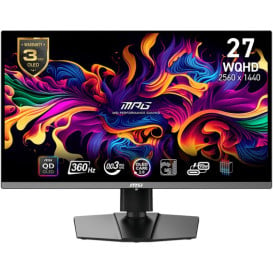 Monitor MSI MPG 271QRX QD-OLED - 26,5"/2560x1440 (QHD)/QD-OLED/FreeSync/0,03 ms/pivot/Czarny