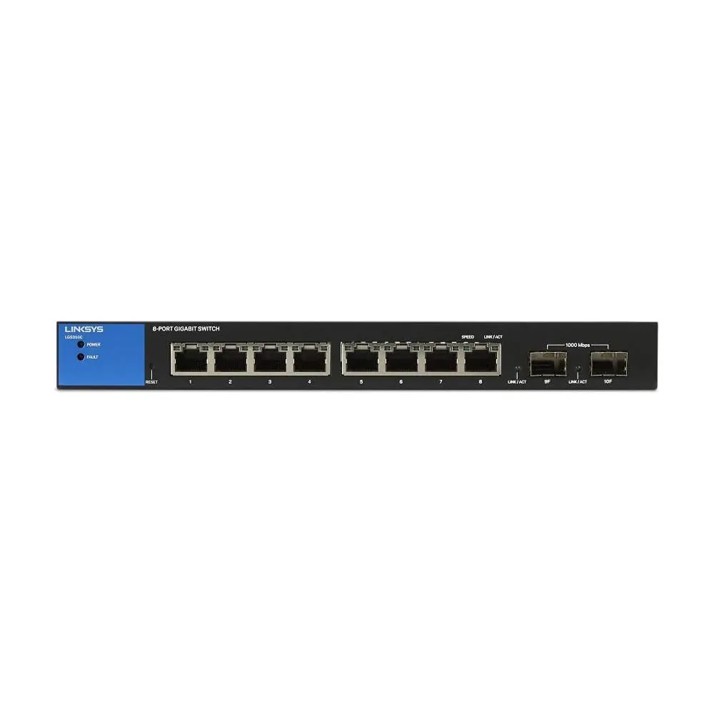Switch zarządzalny Linksys LGS310C-EU, 8x 10|100|1000Mbps, 2x 1Gbps SFP | Sklep ITnes.pl, IT for BUSINESS