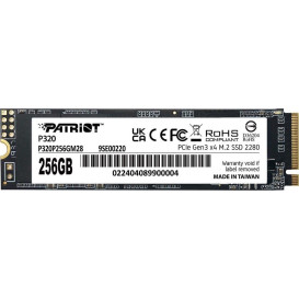 Dysk SSD 256 GB M.2 NVMe Patriot P320 P320P256GM28 - 2280/M.2/NVMe/2200-1200 MBps