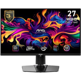 Monitor MSI MAG 271QPX QD-OLED - 27"/2560x1440 (QHD)/QD-OLED/FreeSync/0,03 ms/pivot/Czarny