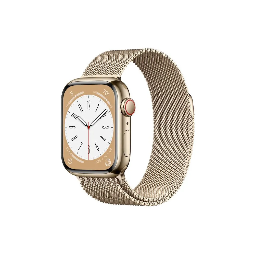 Smartwatch Apple Watch Series 8 45mm GPS + Cellular stal nierdzewna złoty z bransoletą mediolańską złotą - MNKQ3WB/A | Sklep ITn Smartwatch Apple Watch Series 8 45mm GPS + Cellular stal nierdzewna złoty z bransoletą mediolańską złotą - MNKQ3WB/A | Sklep ITn