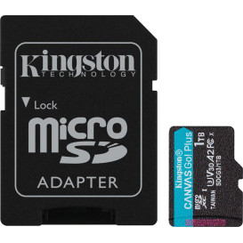 Karta pamięci Kingston microSD 1TB Canvas Go Plus + SD Adapter SDCG3/1TB - UHS-I, U3, V30, A2