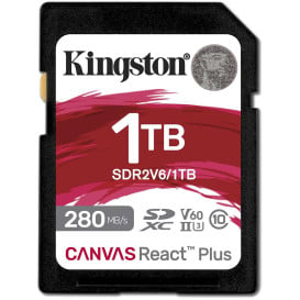 Karta pamięci Kingston 1TB Canvas React Plus SDR2/128GB SDR2V6/1TB - UHS-II, U3, V60