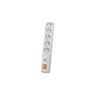 Listwa zasilająca Acar F5 5x 230V PL - 5 gniazd, 5 m, Szara - ACAR F5-5M-SZARY | Sklep ITnes.pl - IT for BUSINESS