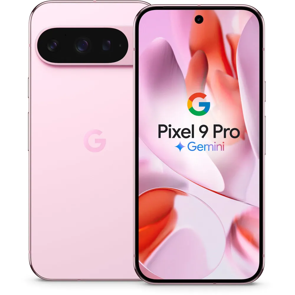 Smartfon Google Pixel 9 Pro GA09359-GB, Tensor G4, 6,3" 2856x1280, 256GB, 16GB, 5G, Różowy, 50+42Mpix, Android, 2 lata Carry-in 