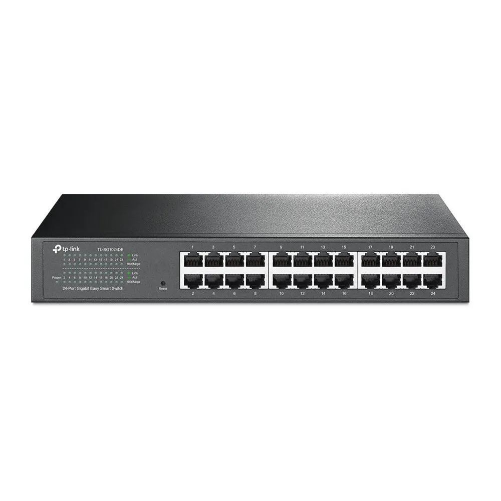 Switch zarządzalny TP-Link TL-SG1024DE, Rack 1U, 24 x LAN 10|100|1000 Mbps, VLAN, QoS, IGMP Snooping | Sklep ITnes.pl, IT for BU