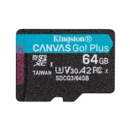 Karta pamięci Kingston microSD 64GB Canvas Go Plus 170/70MB/s SDCG3/64GBSP - Czarna | Sklep ITnes.pl - IT for BUSINESS