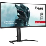 Monitor iiyama G-MASTER GCB3481WQSU-B1, 34", 3440x1440 (UWQHD), 180Hz, 21:9, zakrzywiony, VA, FreeSync, HDR, 0,300 ms, Czarny | 