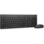 Zestaw bezprzewodowy klawiatury i myszy Lenovo Essential Gen2 4X31N50708 - US, Czarny