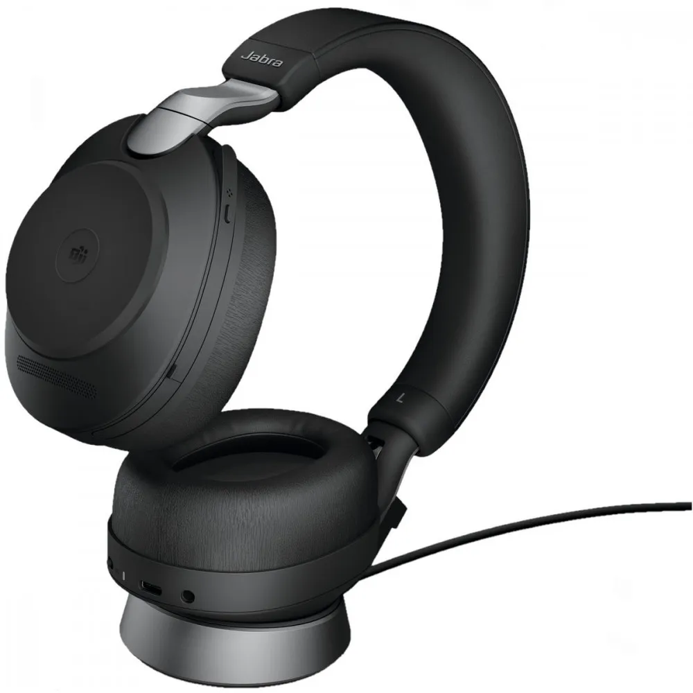 Zestaw słuchawkowy Jabra Evolve2 85 Link380a MS Stereo Stand Black - Czarny, Szary - 28599-999-989 | Sklep ITnes.pl - IT for BUS