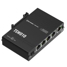 Switch przemysłowy Teltonika TSW010 - 5x 100Mbps RJ45, DIN, niezarządzalny, TSW010 000000