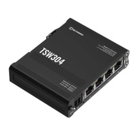 Switch przemysłowy Teltonika TSW304 - 4x 1GbE RJ45, DIN, niezarządzalny, TSW304 000000