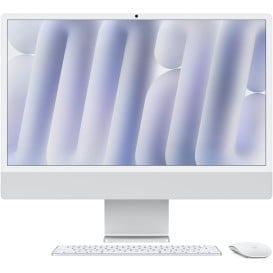 Komputer All-in-One Apple iMac 24 M4 2024 MD3H4ZE/A - Apple M4/24" 4480x2520 Retina/RAM 16GB/SSD 256GB/Srebrny/WiFi/macOS/1CI