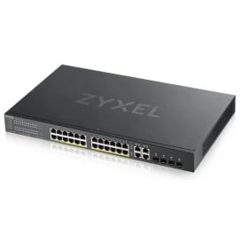 Switch zarządzalny Zyxel GS192024HPV2-EU0101F - 24x 1GbE RJ45, 4x 1GbE SFP, PoE 375W