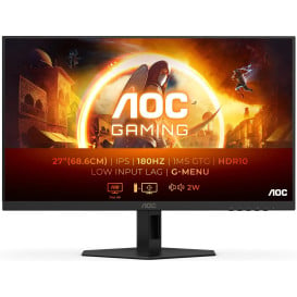 Monitor AOC Agon 27G4XE - 27"/1920x1080 (Full HD)/180Hz/Fast IPS/HDR/0,5 ms/Czarny