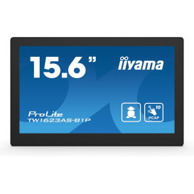 Monitor iiyama ProLite TW1623AS-B1P - 15,6"/1920x1080 (Full HD)/IPS/30 ms/dotykowy/Czarny