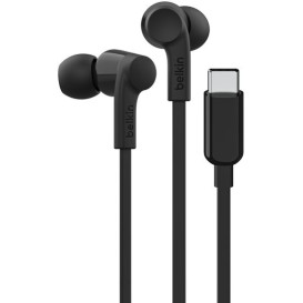 Słuchawki przewodowe Belkin USB-C Wired Earbuds with Adjustable Volume Limiter G3H0002HQBKV2 - USB-C, Czarne