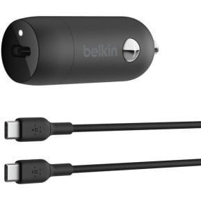 Ładowarka samochodowa Belkin BoostCharge 30W USB-C CCA004BT1MBK-B6 - Czarna