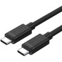 Kabel Unitek USB-C Y-C477BK - 1 m, Czarny