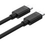 Kabel Unitek USB-C Y-C477BK - 1 m, Czarny