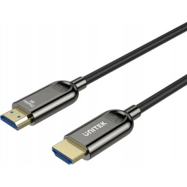 Kabel optyczny Unitek Fiber Optic 8K HDMI 2.1 C11085GY03-5M - 5 m, Czarny
