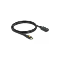 Przedłużacz HDMI High Speed with Ethernet Delock 83079, 4k 30 Hz, 1 m, Czarny | Sklep ITnes.pl, IT for BUSINESS
