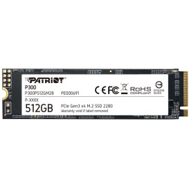 Dysk SSD 512 GB Patriot P300 P300P512GM28 - 2280/PCI Express 3.0 x4/NVMe/1700-1200 MBps