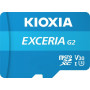 Karta pamięci KIOXIA MicroSDXC EXCERIA G2 256GB UHS-III Class 10 LMEX2L256GG2 - V30, Adapter