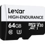 Karta pamięci Lexar 64 GB High-Endurance microSDXC LMSHGED064G-BCNNG - UHS-I, 100MB|s|35MB|s, C10, A1, V30, U3