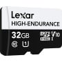 Karta pamięci Lexar 32 GB High-Endurance microSDXC LMSHGED032G-BCNNG - UHS-I, 100MB|s|30MB|s, C10, A1, V30, U3