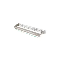 Patchpanel 19" Lanberg PPKS-1248-S - pusty, 48 portów, 1U, do modułów Keystone, szary
