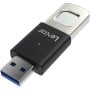 Pendrive Lexar 64GB Fingerprint F35pro LJDF35P064G-RNBNG - USB-A 3.2 Gen 1, 300MB|s|60MB|s, Czarny, Srebrny