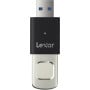 Pendrive Lexar 64GB Fingerprint F35pro LJDF35P064G-RNBNG - USB-A 3.2 Gen 1, 300MB|s|60MB|s, Czarny, Srebrny