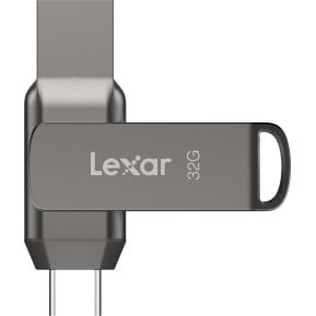 Pendrive Lexar 32GB JumpDrive Dual Drive D400 LJDD400032G-BNQNG - USB 3.1, 100MB|s, Szary