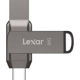 Pendrive Lexar 32GB JumpDrive Dual Drive D400 LJDD400032G-BNQNG - USB 3.1, 100MB|s, Szary