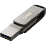 Pendrive Lexar 128GB JumpDrive Dual Drive D400 LJDD400128G-BNQNG - USB 3.1, 130MB|s, Szary