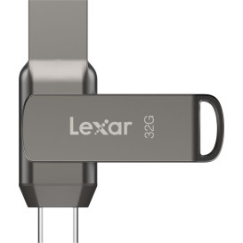 Pendrive Lexar 256GB JumpDrive Dual Drive D400 LJDD400256G-BNQNG - USB 3.1, 130MB|s, Szary