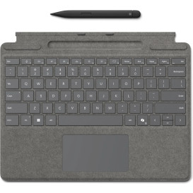 Klawiatura Microsoft Surface Pro Signature Type Cover COPILOT+ + Slim Pen 2 8X8-00186 - Platynowa